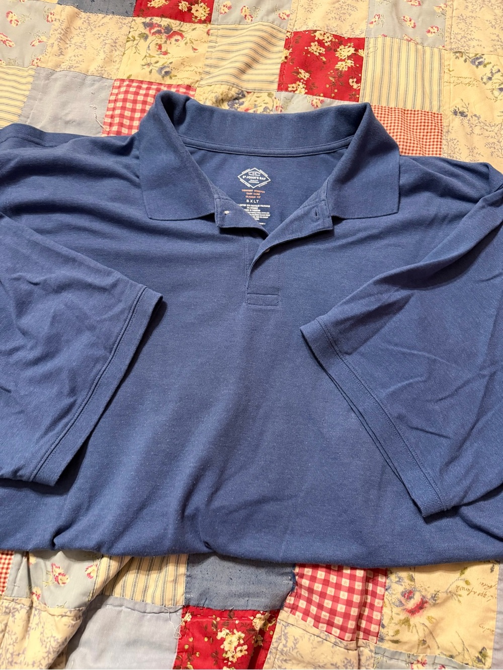 St. John's Bay Men's Blue Polo Shirt